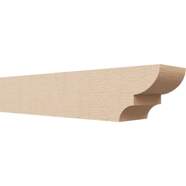 Ekena Millwork 4in. W x 4in. H x 20in. L Ridgewood Woodgrain TimberThane Rafter Tail, Primed Tan RFTUR04X04X20RIDRCPR - main